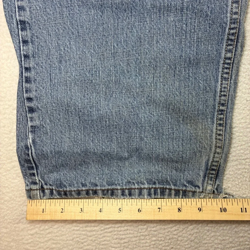 Y2K Levis 569 Loose Straight Jeans Men 38x30 Blue Faded‎ Skater Baggy Distressed
